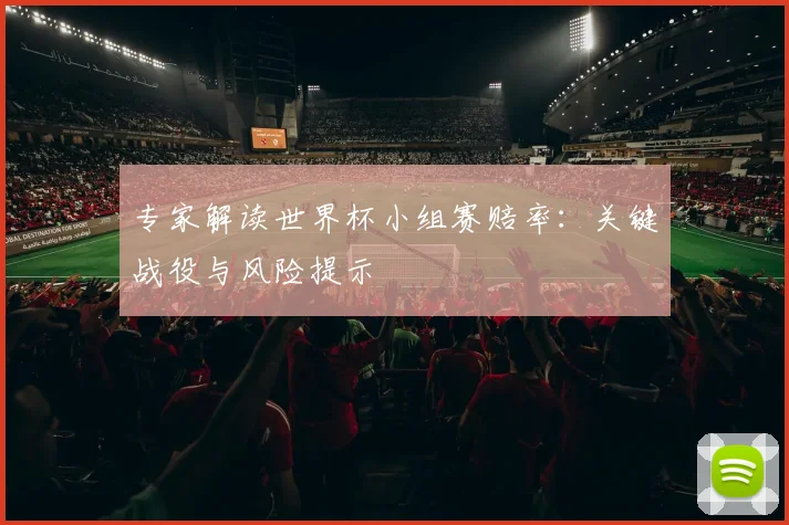专家解读世界杯小组赛赔率：关键战役与风险提示
